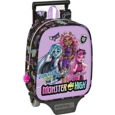 Monster High Mochila Escolar con Ruedas Creep Negro 22 x 27 x 10 cm