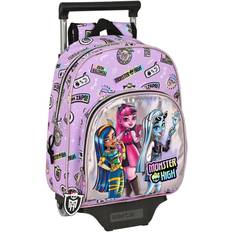 Monster High Skolerygsæk med Hjul Best boos Syren 28 x 34 x 10 cm
