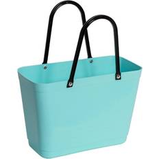 Hinza Totes & Shopping Bags Hinza Shopping Bag Small (Green Plastic) - Aqua