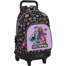 Monster High School Rucksack Wheels Creep Black 33 X 45 X 22 cm