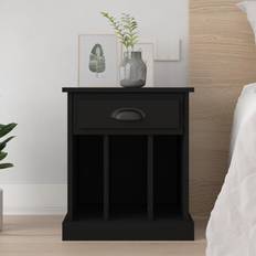 vidaXL black, 1 Bedside Table