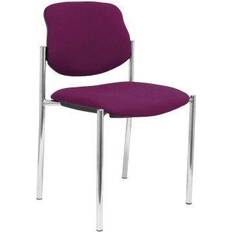 Sillones P&C Silla Fija Villalgordo Bali Morado Chasis Cromo Sillón