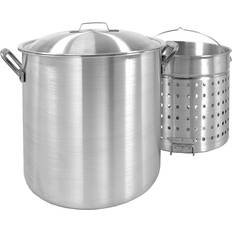 Aluminum Casseroles Bayou Classic Aluminum with lid 25 gal 19.625 "