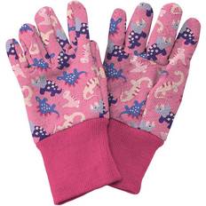 Rosa Manoplas Kent & Stowe Pink Kids Gardening Gloves Dinosaur Children Aged 3-5