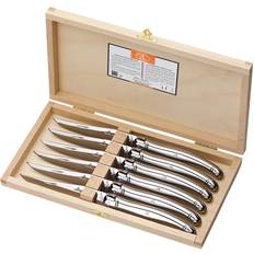 Laguiole Knive Laguiole Knive stålhåndtag 2.5mm 6stk Knivsæt