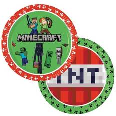 Minecraft Papperstallrik 23 cm 8-pack