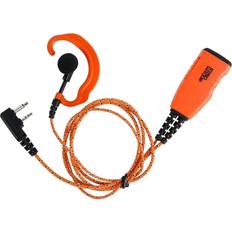 PRO-P610L Orange Stofkabel Ørekrog Mikrofon PTT