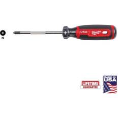 Screwdrivers Milwaukee 4 #2 Phillips with Cushion Grip Pan Head Screwdriver