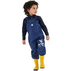 Niña Monos de Lluvia Regatta kids peppa pig lined dungarees waterproof adjustable