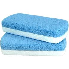 Foot Files Branded Glass Pumice Stone for Feet and Foot Scrubber and Pedicure Exfoliator Tool Pack of 2