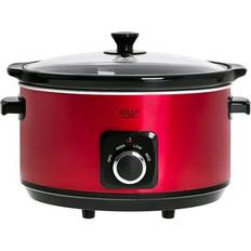 Röda Slow cookers Adler SlowCooker 5,8L Röd