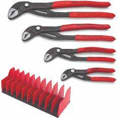 Polygrips Knipex KNT-9K0080138US 4 Piece Cobra Pliers Set with Free 10 Tool Holder Polygrip