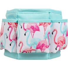 Singer sewing storage desktop spinner-pastel flamingo print