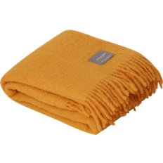 Stackelbergs Mohair Blanket Rolled Fringe 130x170 cm Ochra Blankets Yellow (170x130cm)