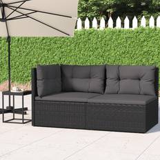 Rattan Outdoor Lounge Sets vidaXL 2 Poly Outdoor Lounge Set