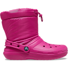 Boots Crocs Kid's Classic Lined Neo Puff Boots - Fuchsia Fun