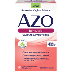 AZO Boric Acid 600mg 30 pcs Suppository