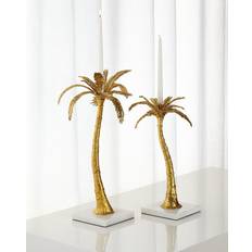 Michael Aram Palm Candleholders Portavelas