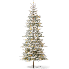 Interior Details GlitzHome Deluxe Pre-Lit Flocked Fir Artificial with Christmas Tree