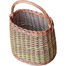 RED HAMPER Wicker Orchard Collecting Basket