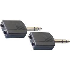 2 Stereo M.Jck/Dual F.Jck Adap