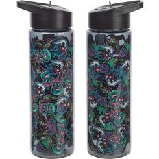 Black Water Bottle Disney Multi-Villain Single Wall 24oz Tritan Water Bottle Black/Pink/Green One-Size