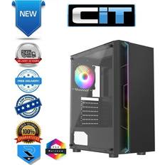 Galaxy Black Mid-Tower Pc Case X Strip X 120M