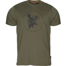 Pinewood Herren T-Shirts Pinewood Moose T-skjorte, Olive