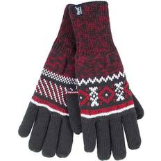 Polyester Pot Holders Heat Holders Striped Nordic Fairisle Zig Fleece Gloves Pot Holders Black