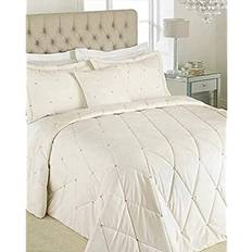 Riva Home Paoletti New Diamante Set Cream Bedspread White