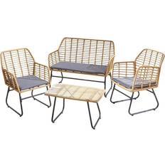 Neo Grey 4 Garden Outdoor Lounge Set