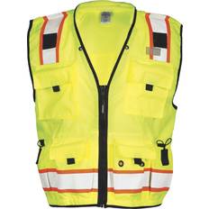 Men Work Vests Kishigo Professional Surveyors Vest S5000-5001 Lime