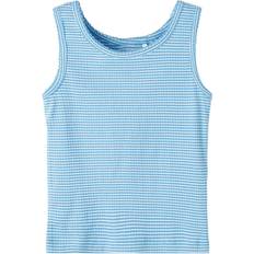 Elastan Toppe Name It Ribstrikket Stribet Tanktop 134/140