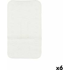 Skridsikker PVC Brusemåtte i Hvid 69,3 x 40 x 1 cm