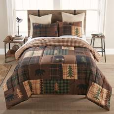 Donna Sharp Bear Cabin Bedspread Brown (264.2x243.8cm)