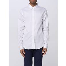 Armani Exchange Uomo Camicie Armani Exchange Camicia Slim Fit Satin Stretch Shirt - Men White