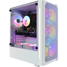 Desktop Computers STGAubron Gaming Diamond Desktop, Intel Core I7 3.4 GHz up to 3.9 GHz, 16G RAM, 512G SSD, WIFI, BT 5.0, GTX 1660 Ti 6G GDDR6, RGB Fan x 6, RGB Keyboard & Mouse, RGB Mouse Pad, RGB BT Sound Bar, W10H64