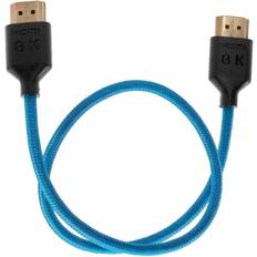 Blue 17" 8K HDMI 2.1 Nylon Braided Cable