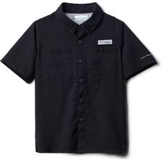 Black - Boys Shirts Columbia Boy's PFG Tamiami Short Sleeve Shirt - Black