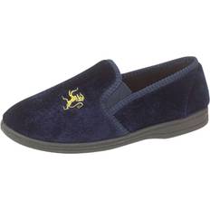 Velcro Slippers Children's Shoes Sleepers KYLE Boys Gusset NAVY BLUE