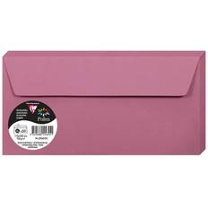 Enveloppes d'Invitation Clairefontaine Paquet de 20 enveloppes Pollen 110x220mm DL Rose Hortensia 120g