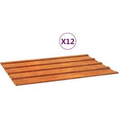 Sheet Materials vidaXL Roof Panels 12 pcs Rusty 60x44 cm Corten Steel