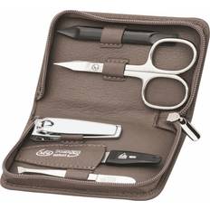 Strumenti per Unghie ERBE Manicure sets 5-Piece Manicure Case with Zip, Taupe 1