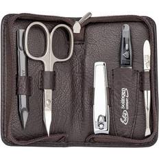 Kit per la Cura delle Unghie ERBE Manicure sets 5-part Lollipop zip-up manicure case Brown 1