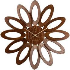 Karlsson Wandklokken Karlsson Wandklok Fiore Donker Hout Ø40 cm Bruin