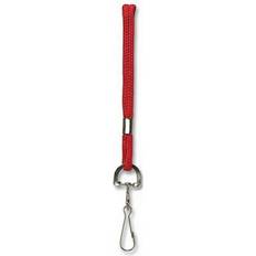 Red Business Card Holders Standard Rope Lanyard, Red