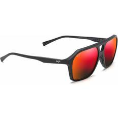 Maui Jim Wedges Polarized Matte Black with Hawaii Lava Matte Black Hawaii Lava