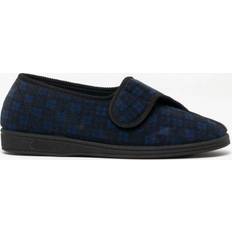 Comfylux PAUL Relaxed Fit Mens Full Slippers Blue: