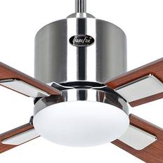 Chrome Ceiling Fans CasaFan LED surface-mounted light for Eco Concept, chrome