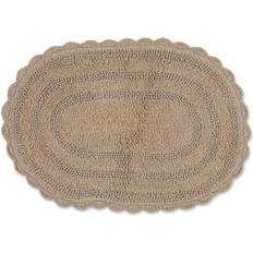 Tufted Bath Mats Design Imports Crochet Brown 43.2x61cm